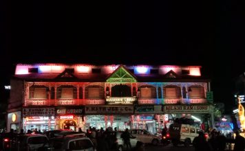 Mussoorie Library lights up lights, mussoorie library, kitabghar, gandhi chowk