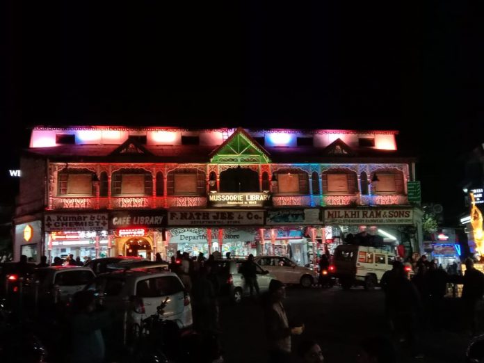 lights, mussoorie library, kitabghar, gandhi chowk