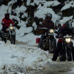 bikes, riding, ride, snowstorm