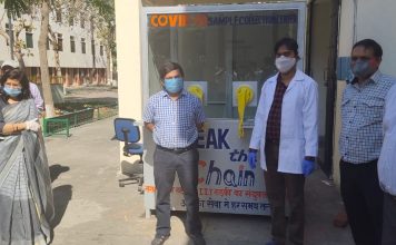 Made in Roorkee: Screening-Booth for COVID-19 sample collection