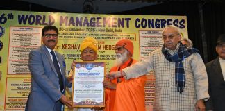 Dr. Vijay Dhasmana conferred “National University Governance & Development Award–2025”