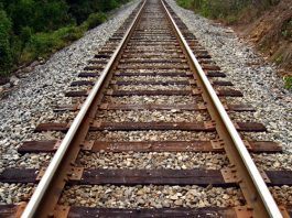 Repairing work on railway track