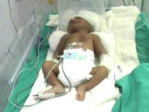 baby in hospital