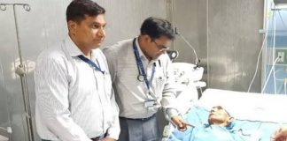 up cm father admitted in hospital