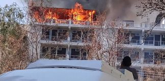 tapovan rishikesh hotel caught fire