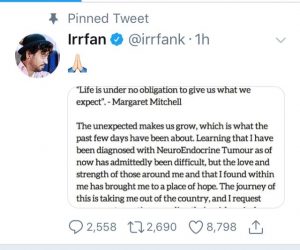 irrfan tweet