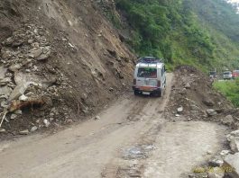 Landslide,Highway ,Blocked