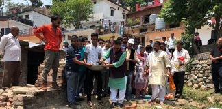 Mussoorie MLA Laid foundation for bridge