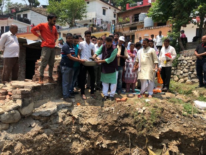 Mussoorie MLA Laid foundation for bridge